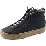 Sneaker Hoog - Effen - Leer - Ronde Neus - Snoersluiting