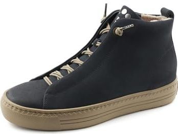 Sneaker Hoog - Effen - Leer - Ronde Neus - Snoersluiting