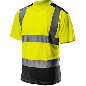 NEO TOOLS Professioneel waarschuwingsshirt korte mouwen werkshirt werkshirt reflecterende zones waarschuwingsshirt werkhemd oranje of geel S-XXL