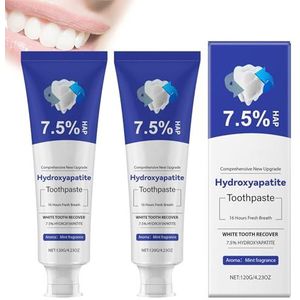 Nano Hydroxyapatiet Tandpasta, Whitening Tandpasta voor Mondgezondheid, voor Bescherming van het Glazuur en Versterking van de Tanden, Fluoridevrije Formule voor Gevoelige Tanden, Glazuurherstel (2)