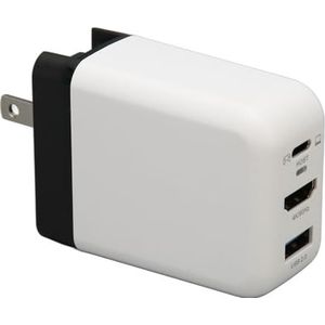 65 W USB C-oplader R, Draagbare GaN-type Opvouwbare Adapter Efficiënte Veiligheidsbescherming voor Tv voor Monitor (EU-stekker)