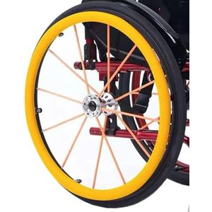 1 paar achterwiel sport rolstoel antislip siliconen resistente hand push cover, rolstoel achterwielhoes/beschermende hoes (kleur: B, maat: 22 inch)