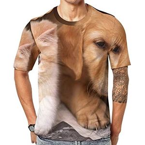 Kittens honden en katten pups heren crew T-shirts korte mouw T-shirt casual atletische zomer tops