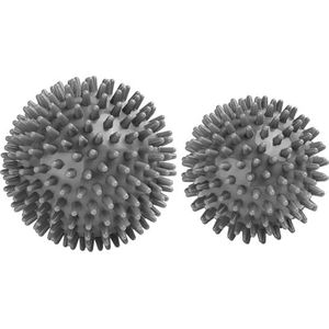 Massagebal, 2 sterke massagebal, dermatologische rugmassage, triggerpoint-massagebal, myofasciabal, sportbal, 7 cm, 9 cm