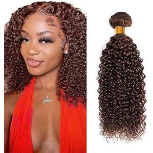 Tuheerst 34 Inch Water Wave Human Hair Bundles #4 Chocolate Brown Human Hair Extensions Unprocessed Double Weft Remy Hair for Woman 100g/pc