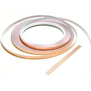 EVG 5 mm x 25 m Slug Copper Tape | Zelfklevende Koper Tape Slak Slak Afweermiddel | Slug Afschrikmiddel Barrière Koperfolie Tape voor Humane Ongediertebestrijding | Gebruikt voor Bloembed & Moestuinen