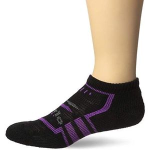 Thorlos Edge Running Low Cut Sokken, Zwart/Zeer Berry, M