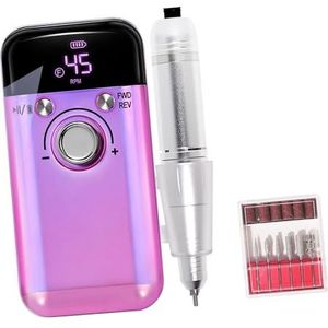 45000rpm Nagels Boor Elektrische Nagels Boor Machine Manicures Tool Geluidsarme Nagels Bestand Boor Set Voor Salon Huishoudelijk Gebruik