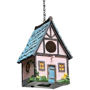 Vogelhuisjes van hars voor buiten - Waterdicht ophangbaar zonwerend vogelhuisje voor buiten,Decoratieve hars, kolibriehuis voor buitentuin, cadeaus voor vogelliefhebbers Halatua