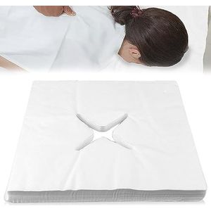 HOMURY Verdikking neussleufdoeken 200 stuks: [40 cm x 50 cm] gezichtsbedekking van vliesstof, comfortabele hoofdsteunhoezen, super geschikt voor massagetafel, behandelstoel, schoonheidssalon