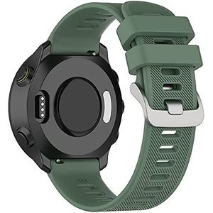 ACTECH Armband compatibel met Garmin Forerunner 55 armband, Garmin Forerunner 158, verstelbaar, van siliconen, Groen, zacht