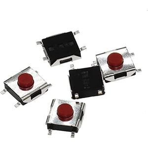 Microschakelaar 100 stuks 6 x 6 x 3,1 mm SMD 4-polige touch microschakelaar drukknop schakelaar rood SMD Tact Switch 6 x 6 x 3,1 mm