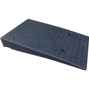 Rolstoelhelling, Rubberen drempelhelling for rolstoel, auto en scooter, hoogte 10-19 cm