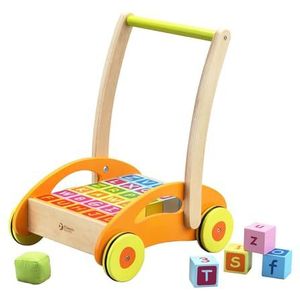 Wooden Toys Classic World Wooden Walker with Blocks