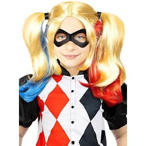 Funidelia | Harley Quinn pruik voor meisjes Accessorie voor Kinderen, kostuum accesoires - Geel