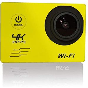 Actiecamera, Sports DV4K Waterdichte Wireless WiFi Mini Hd Outdoor duikcamera digitale camera(Giallo)