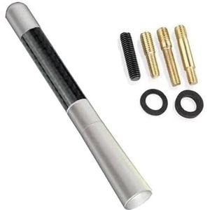 Audio- & videoantennes voor auto Universele koolstofvezel autoantenne, korte antenne vervanging geschikt voor BMW geschikt voor Honda geschikt voor Toyota ontvangst Autoradio Antenne(D)