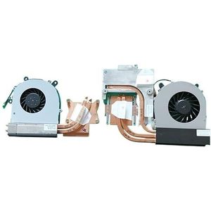 Notebook CPU-ventilator met koellichaam radiator koperen buismodule voor Terrans voor Force X511 X911 X811 X611 X711 X811-SMA P177sm P170sm(CPU GPU FAN AND heat)
