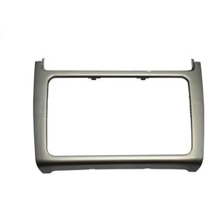 Autoradiopaneel Voor VW MQB POLO 6C 6R 2014-2017 Voor Radioframe, Hoofdunit, Schermomlijsting, Cd-platen, Decoratief Framepaneel Autoradioframe(Silver grey)