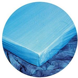 DOC Wegwerp matrashoes cpe lichtblauw - Pak van 10 stuks