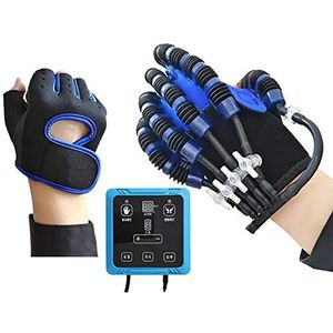 Revalidatie Trainer Robot Handschoenen, Hempiplegie Beroerte Hand Herstel Therapie Apparatuur, Artritis Vinger Sporter Robot Hand Handschoen(Size:S-code,Color:Rechtsaf)