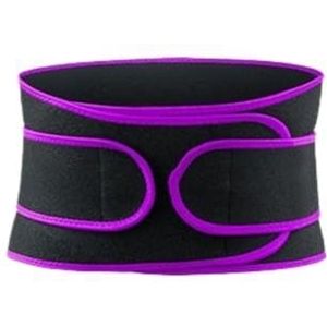 Buik-weg-gordel, Taille Trimmer Dames Taille Trainer Taille Zweetabsorberende Riem Fitness Buikriem Buik Trainers(Purple,S)