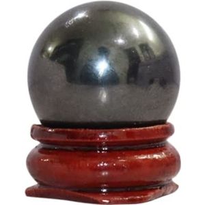 RAJNI kleine kristallen bol met standaard natuurlijke chakra balancerende hematiet steen meditatie accessoires, edelsteen bal voor genezing, waarzeggerij Feng Shui bureau decor kristal geschenk