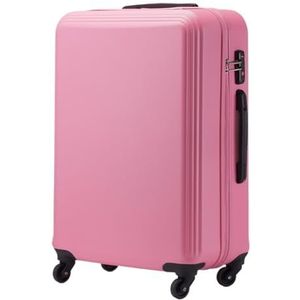 Koffer Bagage Reiskofferbagage Eenvoud Cabinebagage Instappen Reisbagage Met Harde Kant Reiskoffer (Color : Pink, Size : 20in)