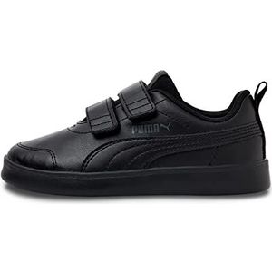 PUMA Courtflex V2 V Ps Sneaker uniseks-kind, PUMA BLACK-DARK SHADOW, 31 EU