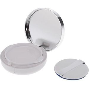 Lege Make-up Poeder Foundation Case Luchtkussen Puff BB Cream Container 15g Zilver