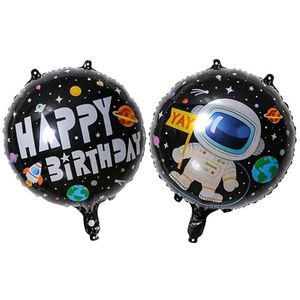Verjaardagsballon, 10 stuks, aluminiumfolie, voor feestjes, kinderen, bouwspeelgoed, graafmachines, vorkheftrucks, ballonnen, verjaardagsballonnen, zwart en wit
