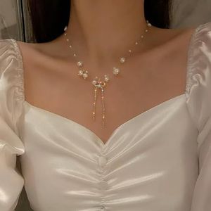 Zirkoon ingelegde gouden vlinder hanger dubbele laag ketting vrouwen persoonlijkheid mode ketting bruiloft sieraden verjaardagscadeaus-XL139