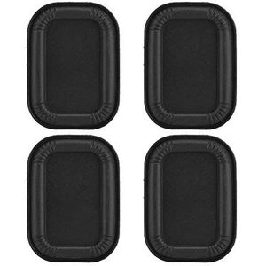 Luidspreker trillingsplaat, 4 STUKS 45 mm basluidspreker passieve koeler extra rubberen trilplaat subwoofer DIY reparatie (zwart)