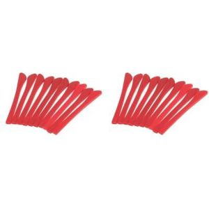 2 Set van 10x Siliconen Brillen End Tips Oor Sok Tubes Vervangingen Rood