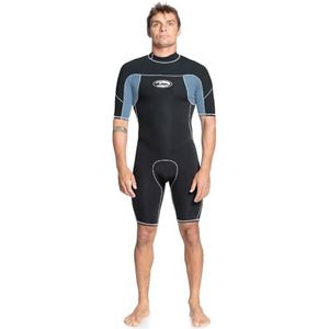 Quiksilver Capsule Saturn Springsuit met korte mouwen, 2/2 mm, heren, S, blauw.