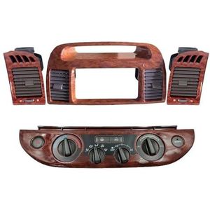 Airco Vent Voor Toyota Voor Camry 5 2002 2003 2004 2005 2006 Fascia Auto Stereo Panel CD DVD Interieur Air Vent Outlet Radio Dashboard(Brown One Set)