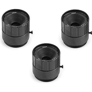 Othmro Camera Lens 16 mm Brandpuntsafstand 3MP F1.4 1/3 Inch Groothoek voor Camera 3 stks
