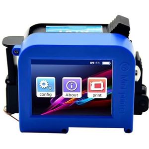 Mini Inkjet Printer Draagbare mini-labelprinter 12,7 mm handheld batchnummer QR-code verpakking zak afdrukken Encoder instelbare afdrukhoogte(Printer-HD black ink)