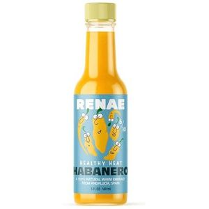 RENAE Habanero Volledig Natuurlijke Hete Saus - Mosterdgele Hints Van Honing, Alle Ingrediënten EU & In De Grond Gekweekt In Andalusische, Geen Conserveermiddelen, Hot Sauce -148ml (Habanero)