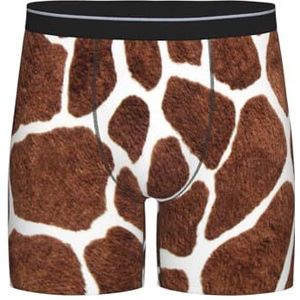GRatka Boxer slips, heren onderbroek Boxer Shorts been Boxer Slips grappig nieuwigheid ondergoed, giraffe huid print dierlijke textuur, zoals afgebeeld, XXL