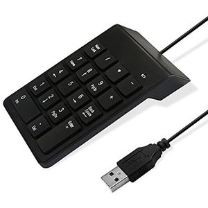 Numeriek toetsenbord voor laptop, 10 toetsen, USB-toetsenbord, draagbaar, ultradun, mini-numpad, externe nummers, toetsenbordpad voor laptop, pc, computer, desktop, Surface Pro, notebook
