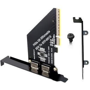 PCIe 4.0X8 naar Oculink SFF 8612 8612 Host Adapter 2Port Split Uitbreidingskaart
