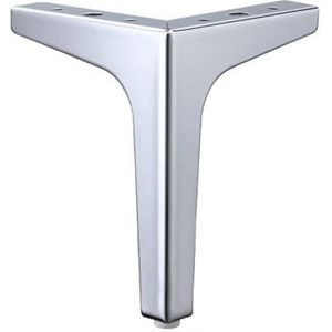 4 Stuks Metalen Salontafelpoten for Meubels Zwarte Goud Bankpoten Bed Stoel Bureau Dressoir Badkamerkast Vervanging Voeten 10-17 Cm Cheerfully (Color : Silver-15cm-4pcs)