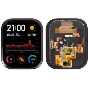 Smartwatch vervangende onderdelen LCD -scherm en digitizer volledige montage voor Amazfit GTS Smartwatch vervangende onderdelen