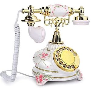 VDLLQYN, Roterende schijf antieke telefoons telefoon retro landelijke stijl vintage handset vaste telefoon telefoon ，Antieke telefoon