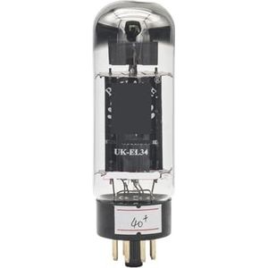 UK-EL34-buis vervangt EL34/6CA7/6P3P/6L6-vacuümbuis voor nauwkeurige aanpassing (2 stuks)