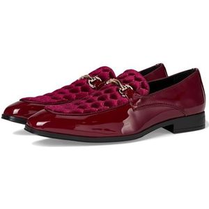 Stacy Adams Sprague Moc Toe Slip on, mocassin voor heren, bordeauxrood, 44,5 EU
