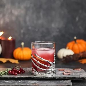 KARACA Spooky Drinkglas voor Halloween, botten, 380 ml, voor griezelige dranken en griezelige sfeer