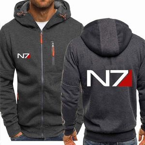 Heren Sweatshirts Voor Mass Effect N7 Winddicht Softshelljack Met Volledige Ritssluiting Slim Fit Hoodies Jumper Sport Hooded Jassen Thermische Verdikte Jassen,Grey-XXL