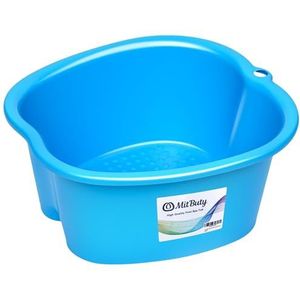 MitButy Grote voetenbad spa kom voor thuisgebruik - stevige kunststof voetenbad voor pedicure, ontspanning, detox en massage - voetenbad om zich te ontdoen van eelt, nagelriemen, dode huid - past op